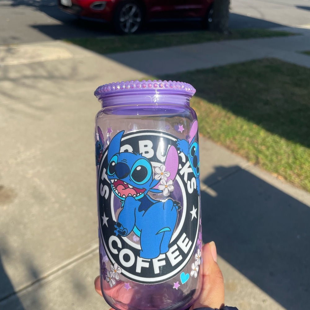 Purple Stitch Starbucks Coffee Jar‎